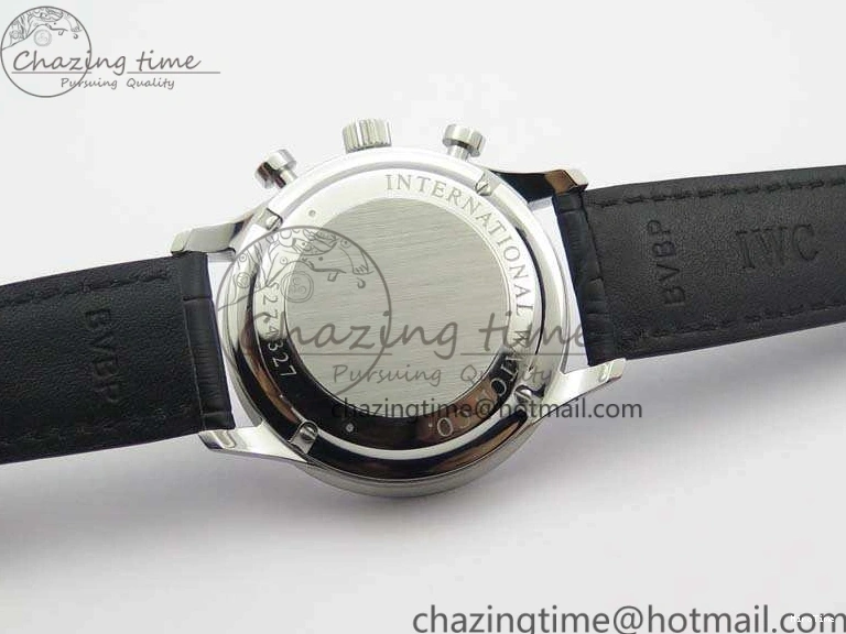 MIROTIME 0421 MoistureWicking Portuguese IW371491 ZF 1:1 Best Edition SS Blue Dial On Leather Strap A79350 (Slim Movement) V 7221